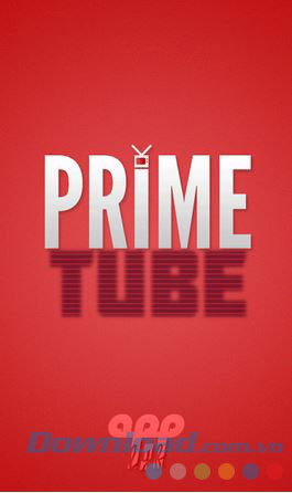 Màn hình chính của ứng dụng PrimeTube cho Windows Phone