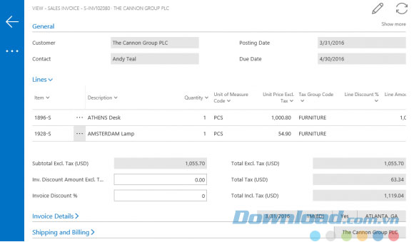 Xử lý hóa đơn cùng nhiều hoạt động tài chính khác