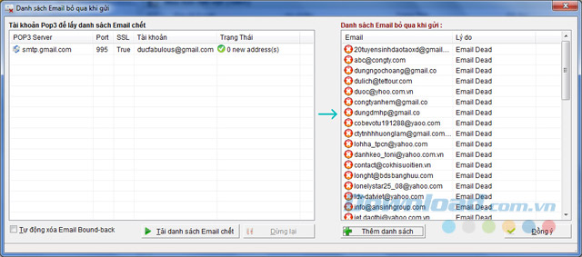 Từ chối nhận email