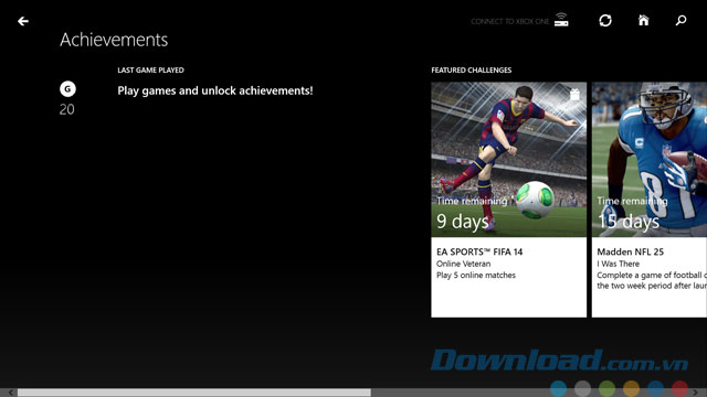 Xem thành tích trong Xbox One 