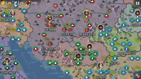 Giao diện game European War 4 - Napoleon