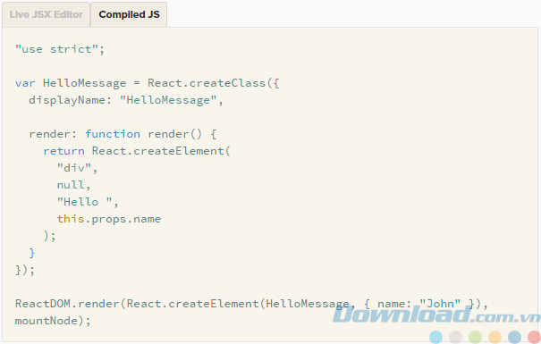Compiled JS