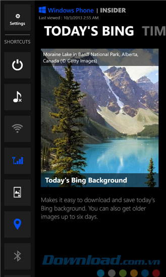 Tải hình ảnh từ Today's Bing Background