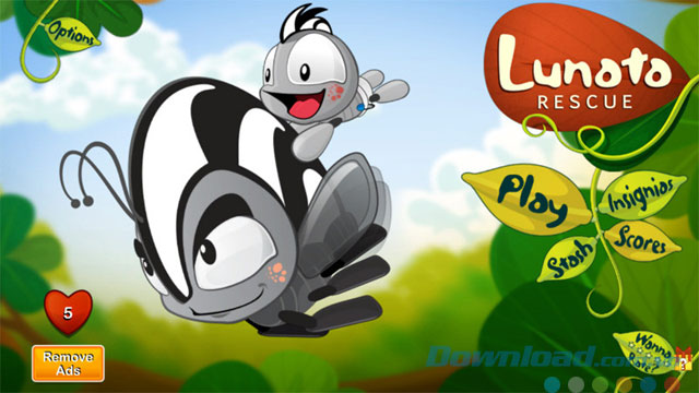 Menu chính đẹp mắt trong game