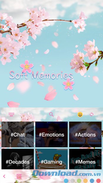 Soft Memories bàn phím ảo 