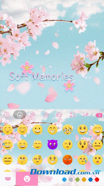 Soft Memories biểu tượng gương mặt cảm xúc 