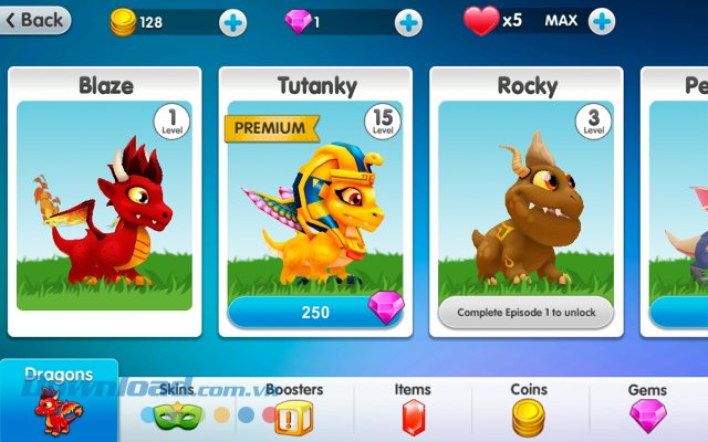 Bộ sưu tập rồng của Dragon Land