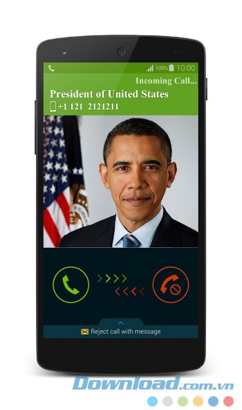 Fake Call Prank với cuộc gọi mạo danh Ngày Obama 