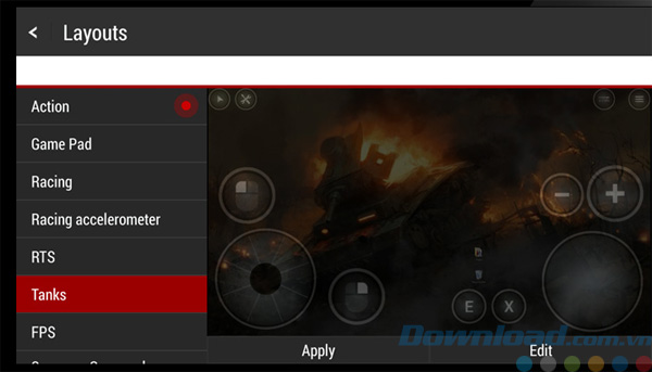 Trình điều khiển Layout của Remote Action!