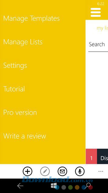Các lựa chọn quản lý danh sách Các lựa chọn quản lý danh sách