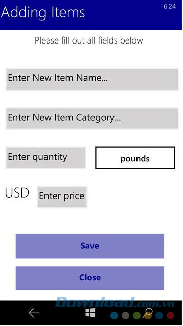 Thêm sản phẩm vào danh sách