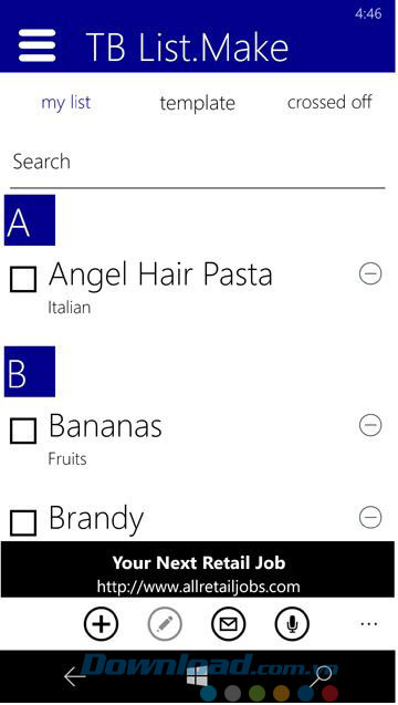 Danh mục sản phẩm theo thứ tự chữ cái