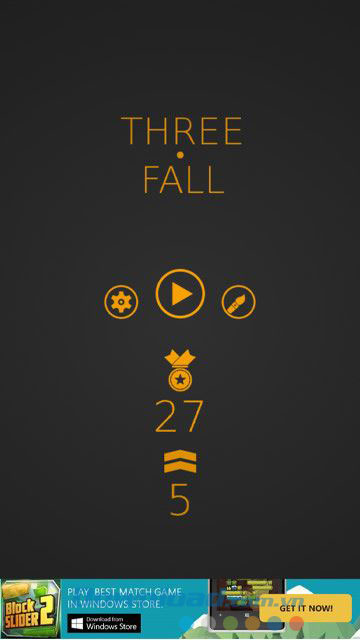 Các lựa chọn trên Menu chính của game