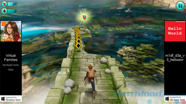 Thu thập power up trong Tomb Run