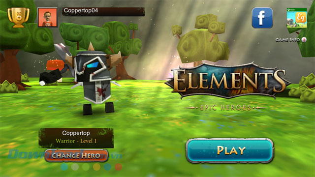 Game nhập vai sử thi Elements: Epic Heroes cho Windows Phone