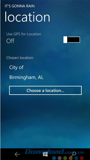 Tự chọn địa điểm 