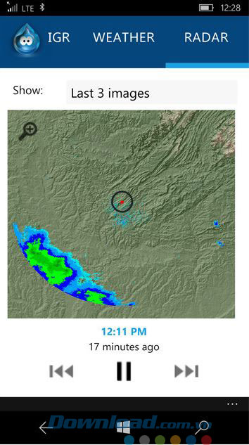 Hiển thị hình ảnh radar Hiển thị hình ảnh radar