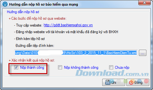 Cập nhật trạng thái hồ sơ