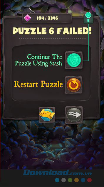 Lựa chọn khi kết thúc bàn chơi Lựa chọn khi kết thúc bàn chơi