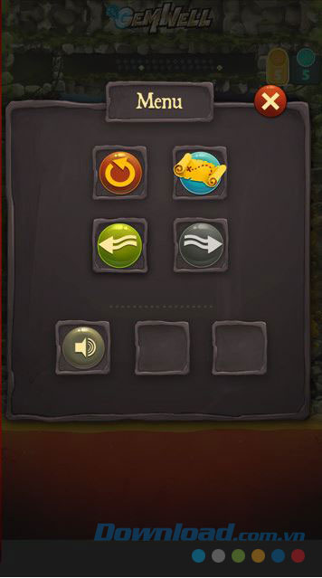 Menu khi dừng game Menu khi dừng game