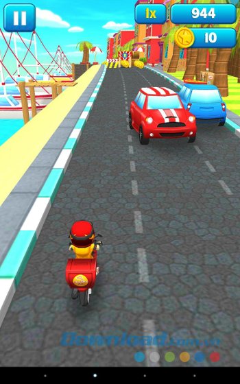 Giao diện màn chơi game Subway Scooters