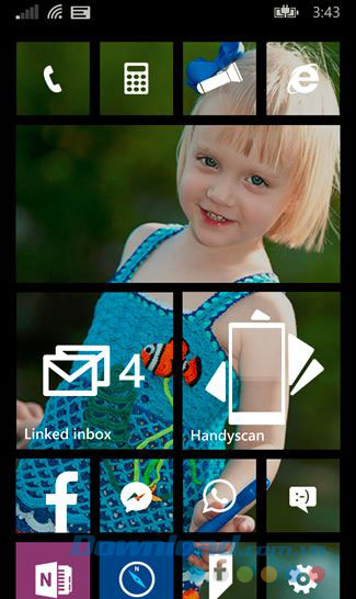 Hiển thị hình ảnh nền của Start Screen