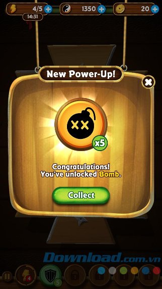 Thu thập power-up