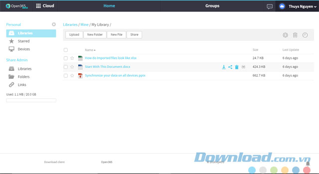Danh mục file trên web Danh mục file trên web