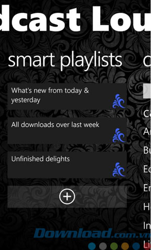 Phát trong danh sách Smart Playlist