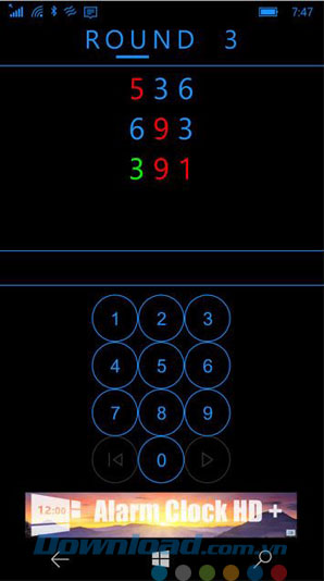 Dựa trên màu sắc chữ số để đoán