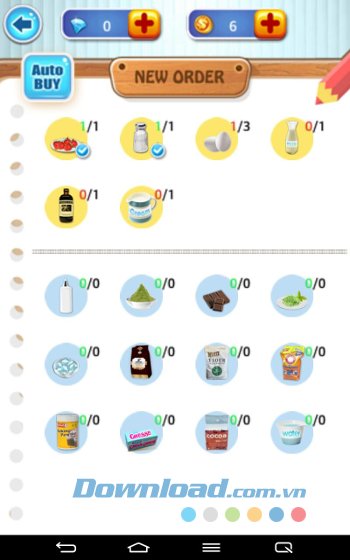 Giao diện màn chơi game Ice Cream Maker