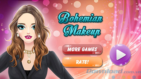 Giao diện game Bohemian Makeup Giao diện game Bohemian Makeup