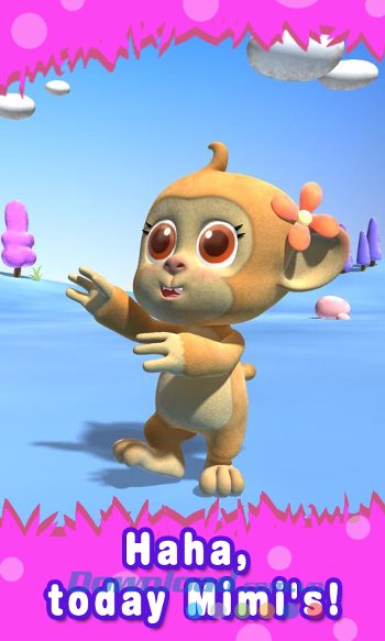 Chơi cùng khỉ trong game Talking Monkey