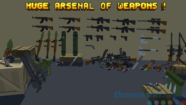 Vũ khí trong Pixel Fury: 3D Multiplayer