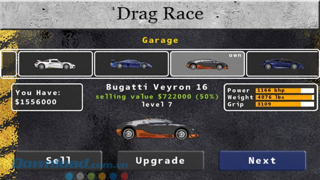 Mua xe trong garage