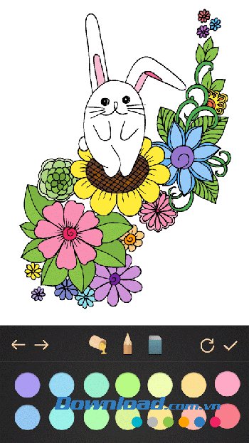 Garden Coloring Book có bảng màu đa dạng Garden Coloring Book có bảng màu đa dạng