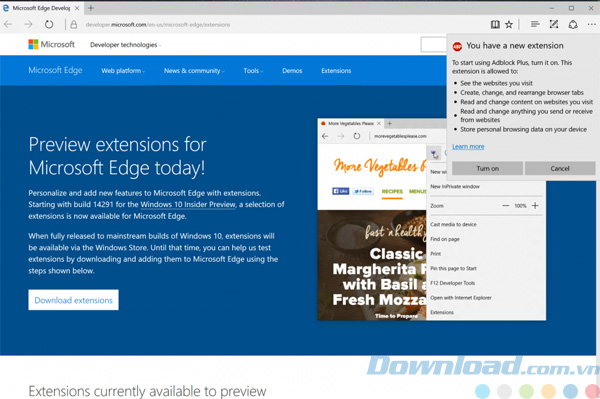 Khám phá Microsoft Edge: Trình duyệt mạnh mẽ, hiện đại và đầy tính năng. https://st.download.com.vn/data/image/2016/05/09/Adblock-Plus-cho-Edge-giao-dien.jpg