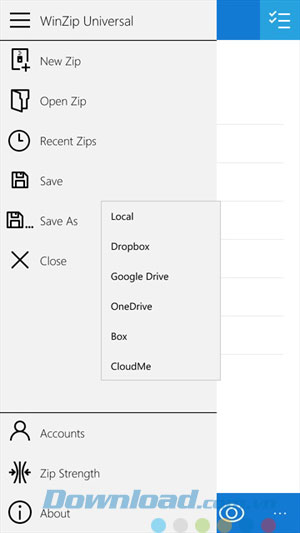 Hình ảnh ứng dụng trên điện thoại