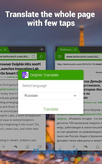 Dịch trên web với Dolphin Translate Dịch trên web với Dolphin Translate