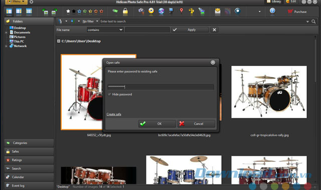 Bảo vệ hình ảnh bằng mật khẩu