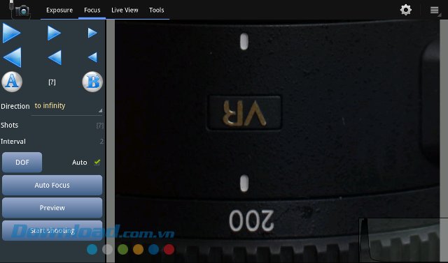 Kết nối máy ảnh với Android bằng Helicon Remote
