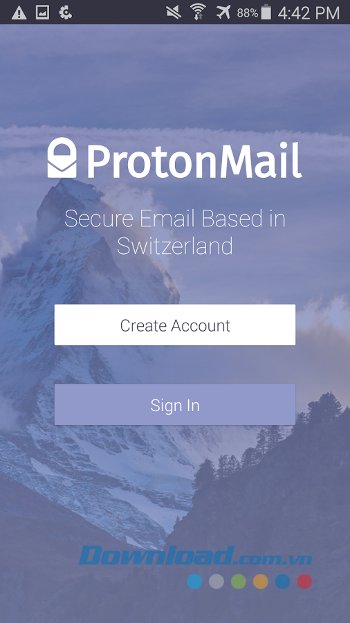 Giao diện ProtonMail