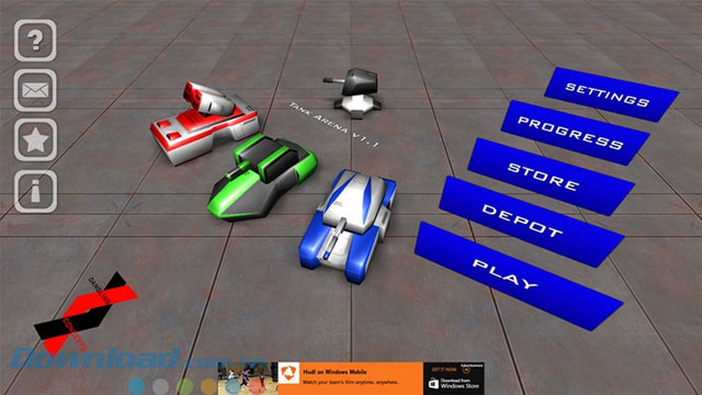 Menu chính trong game