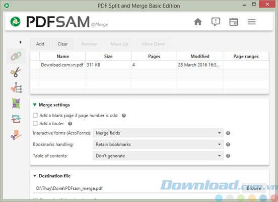 Nối file PDF