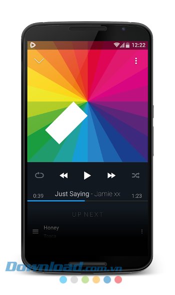 Giao diện ứng dụng CloudPlayer 