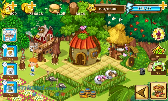 Giao diện game Robinson 