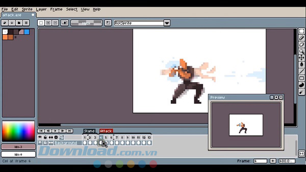 Aseprite tạo hiệu ứng Aseprite tạo hiệu ứng