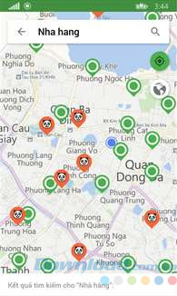 Giao diện chính của Cốc Cốc Map