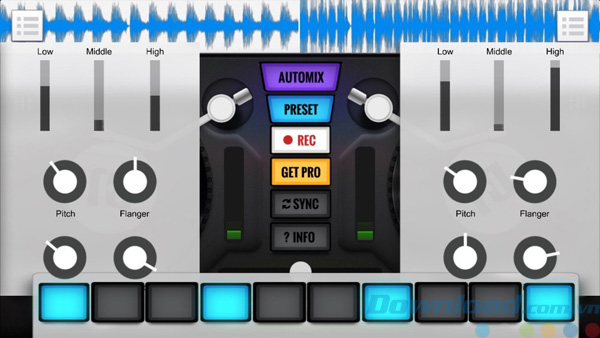 Một số công cụ của Tap The DJ - Musical Continuum cho Windows 10 Một số công cụ của Tap The DJ - Musical Continuum cho Windows 10