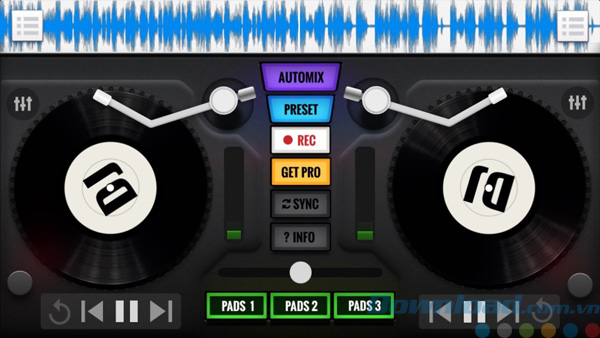Giao diện của Tap The DJ - Musical Continuum cho Windows 10 Giao diện của Tap The DJ - Musical Continuum cho Windows 10